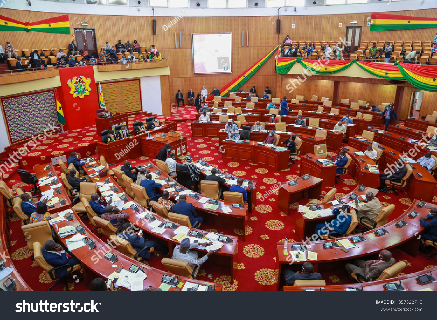 stock-photo-accra-ghana-november-proceedings-in-ghana-s-parliament-ghana-legislature-african-1857822745